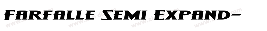 Farfalle Semi Expand字体转换 Farfalle Semi Expand字体转换